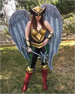 Elena Blueskies Cosplay as Hawkgirl 