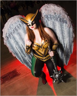 Elena Blueskies Cosplay as Hawkgirl (Photo by Cantera Image)