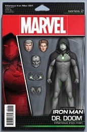 Infamous Iron Man #1 Cover - Christopher Action Figure Variant