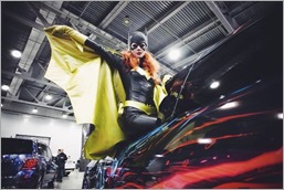 Kamiko Zero as Batgirl at the Moscow Auto Tuning Show