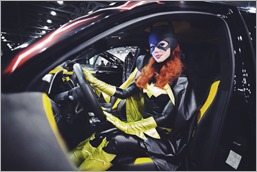 Kamiko Zero as Batgirl at the Moscow Auto Tuning Show