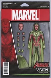 Avengers #1 Cover - Action Figure Variant