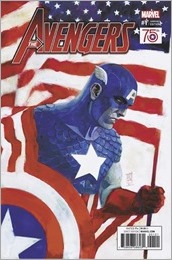 Avengers #1 Cover - Maleev Captain America 75th Anniversary Variant