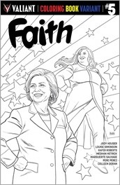 Faith #5 Cover - Rivera Coloring Book Variant