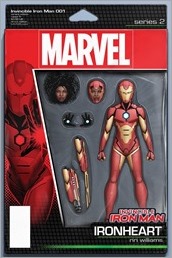 Invincible Iron Man #1 Cover - Christopher Action Figure Variant