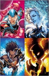 Four Portraits - The Atom, Killer Frost, Vixen, The Ray