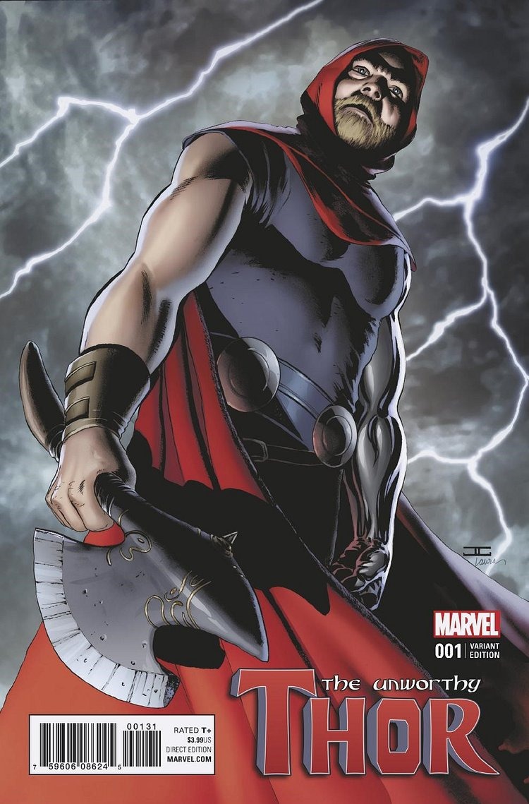 Image result for The Unworthy Thor #1 cover aaron coipel