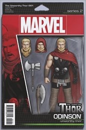 The Unworthy Thor #1 Cover - Action Figure Variant