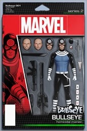 Bullseye #1 Cover - Christopher Action Figure Variant