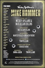 Mickey Spillane’s Mike Hammer #1 Credits