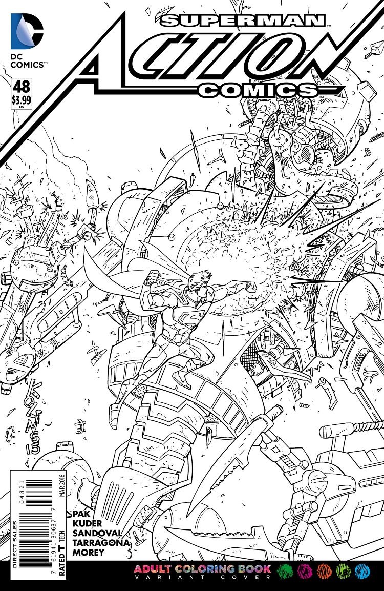 Download Adult Coloring Book Variant Covers Coming From DC Comics